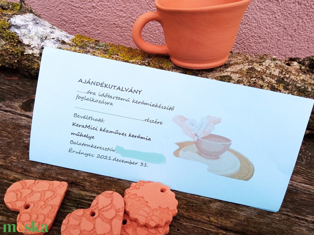 Kerámiakészítő foglalkozás ajándékutalvány - diy (csináld magad) - workshop & tanfolyam - Meska.hu