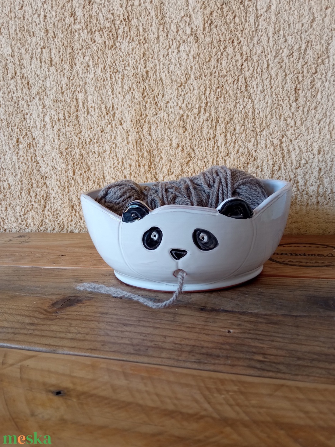 Panda fonaltartó - otthon & életmód - lakástextil - varrókellék - Meska.hu Panda fonaltartó - otthon & életmód - lakástextil - varrókellék - Meska.hu