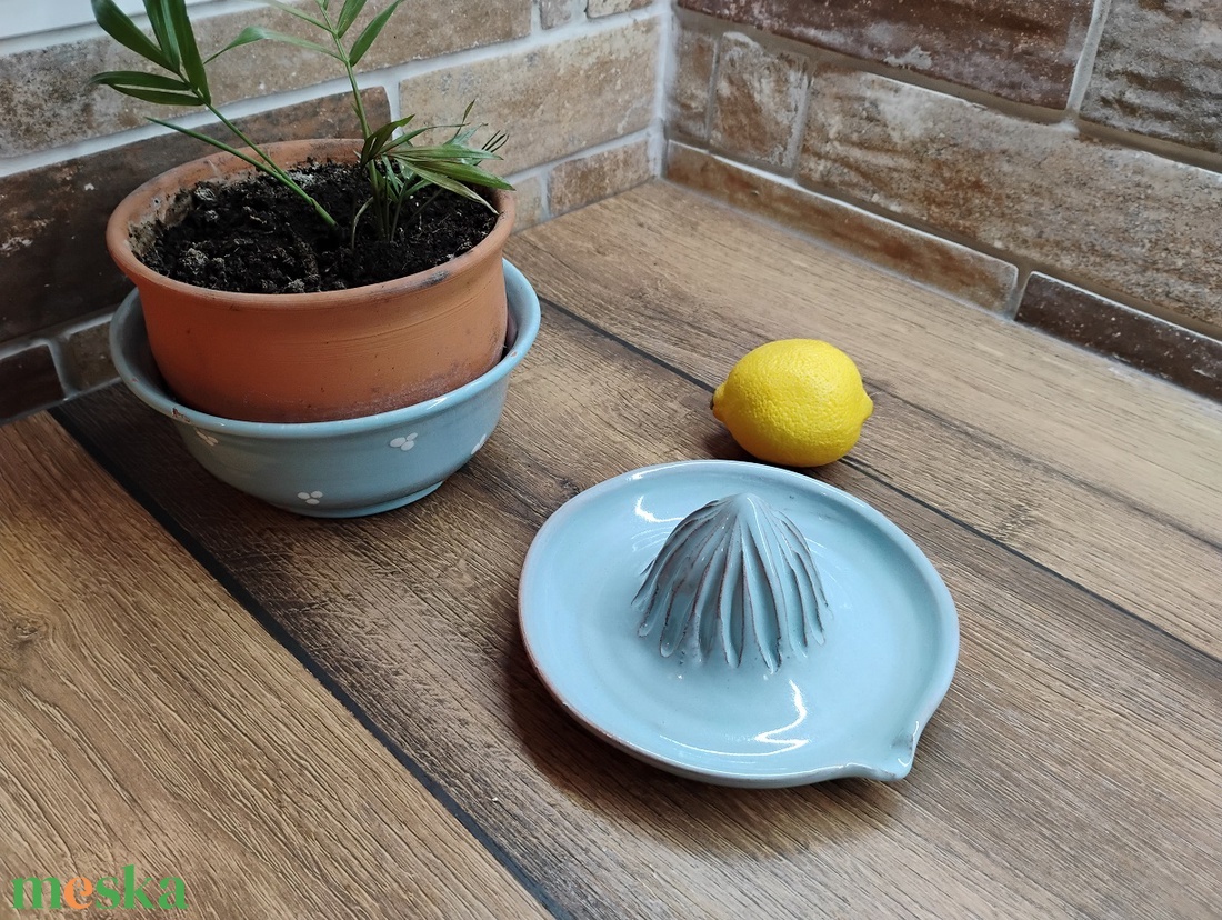 Kerámia citromfacsaró - otthon & életmód - konyhafelszerelés, tálalás - tálalás - teás- és kávés pohár, készlet - Meska.hu