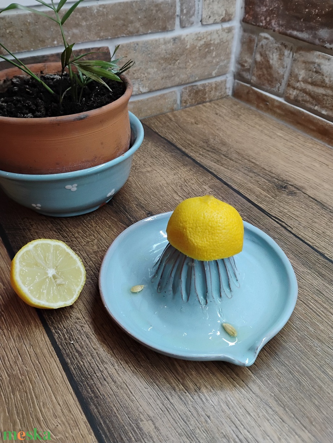 Kerámia citromfacsaró - otthon & életmód - konyhafelszerelés, tálalás - tálalás - teás- és kávés pohár, készlet - Meska.hu