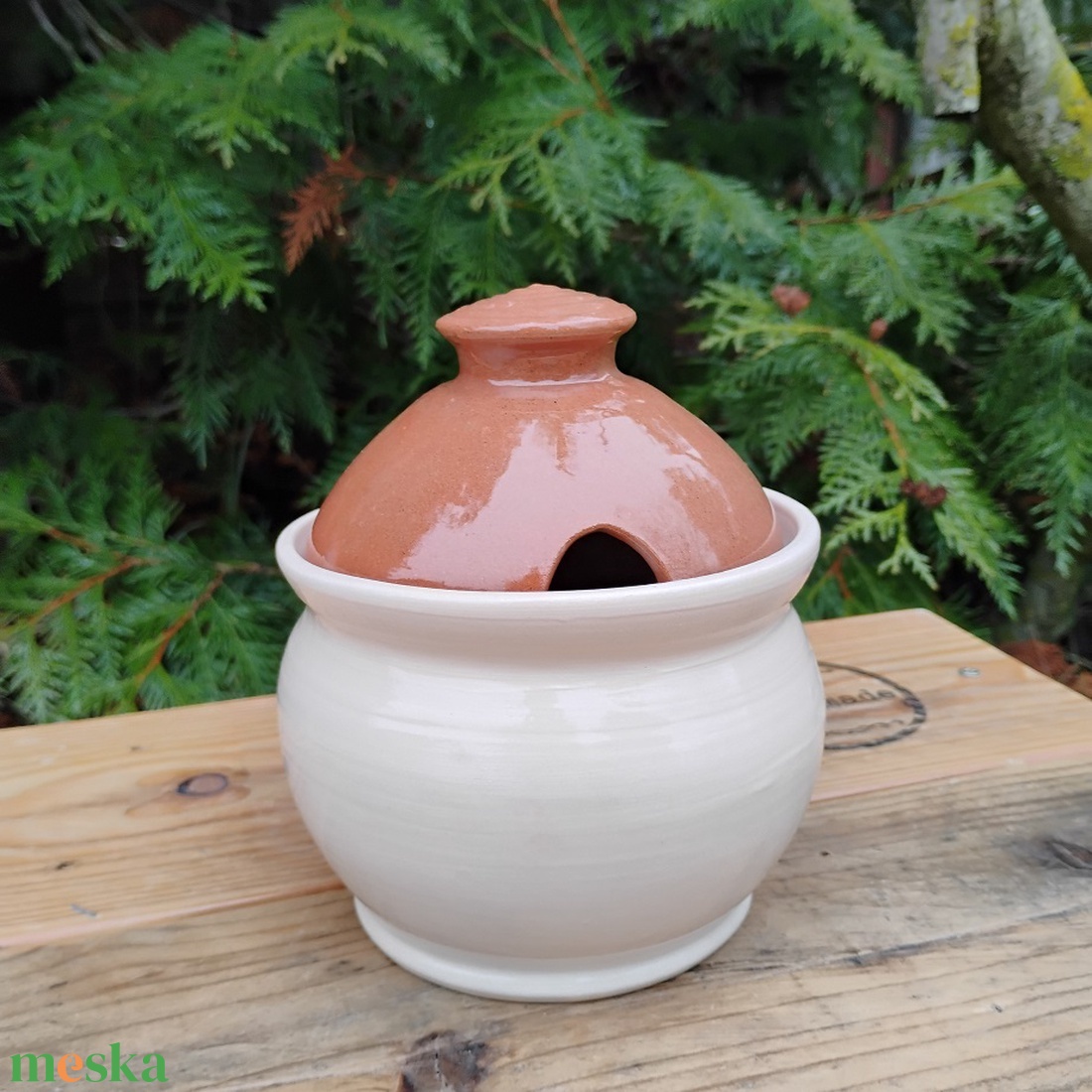 Mézes csupor, lekváros bödön, minimalista cukortartó - otthon & életmód - konyhafelszerelés, tálalás - konyhai tárolás - méz & vajtartó - Meska.hu