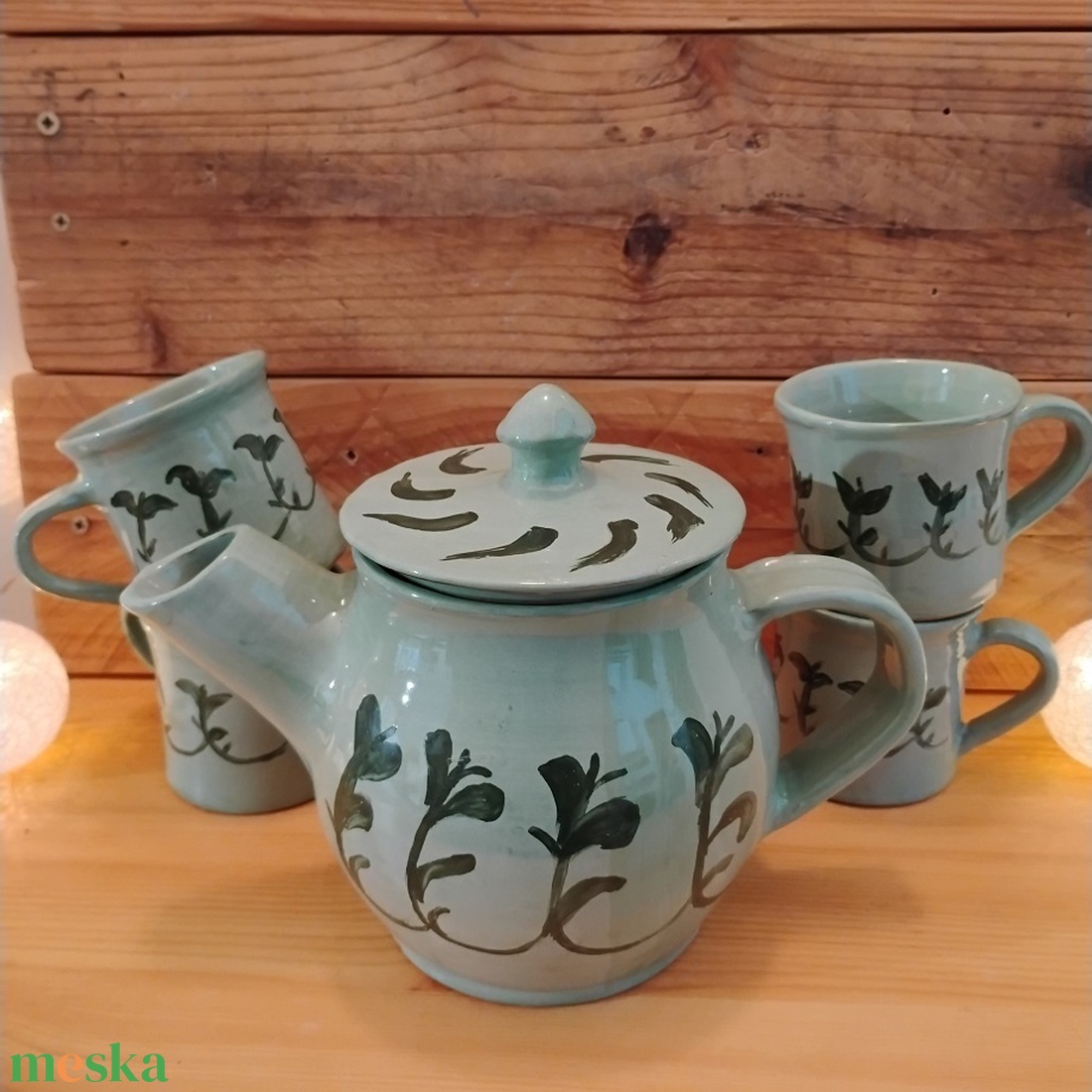 Bilbó teáskészlete - otthon & életmód - konyhafelszerelés, tálalás - tálalás - teás- és kávés pohár, készlet - Meska.hu