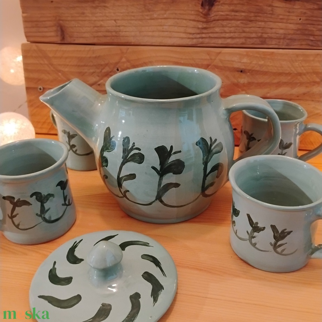 Bilbó teáskészlete - otthon & életmód - konyhafelszerelés, tálalás - tálalás - teás- és kávés pohár, készlet - Meska.hu