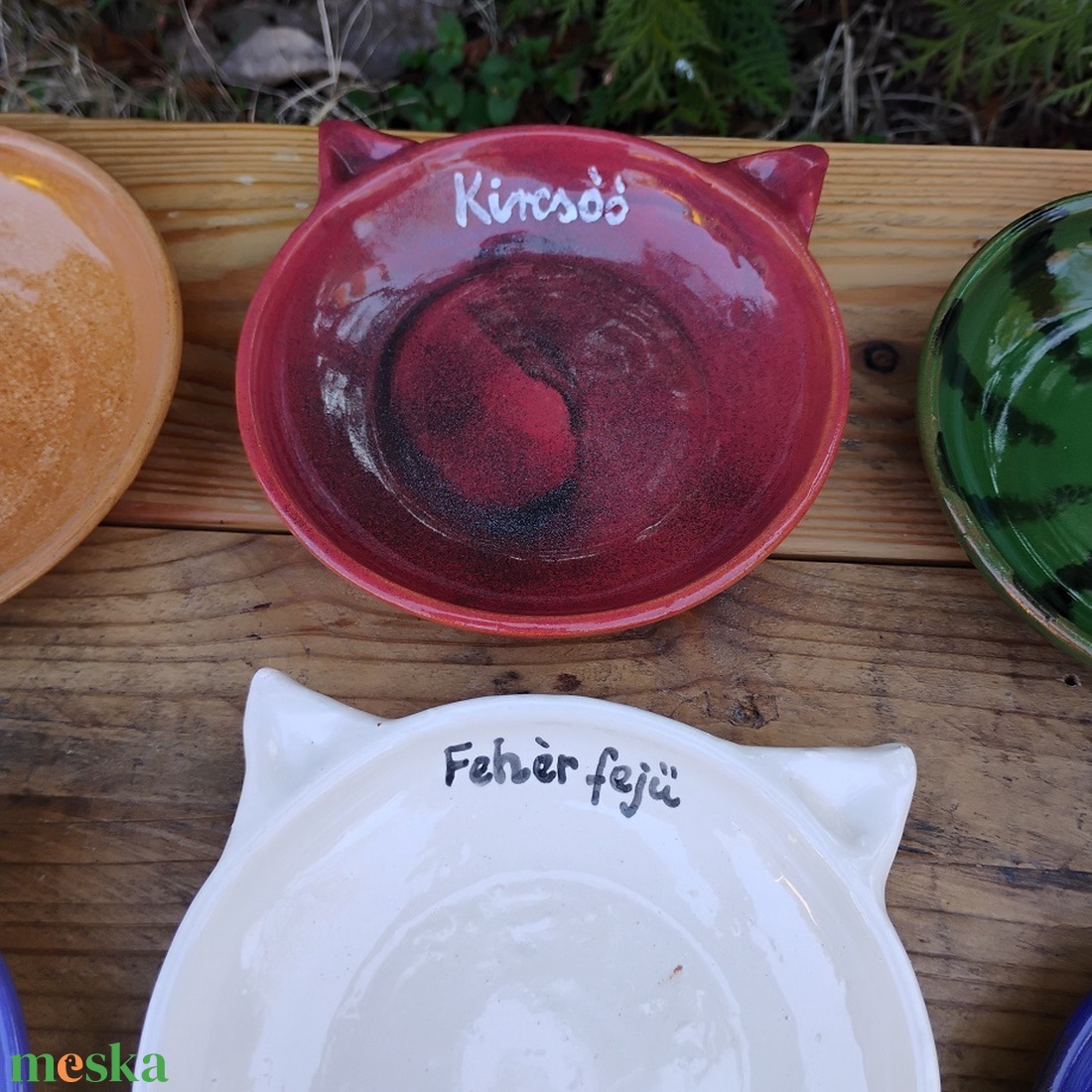 Cica etetőtál szett egyedi rendelésre - otthon & életmód - kisállatoknak - cicáknak & macskáknak - Meska.hu