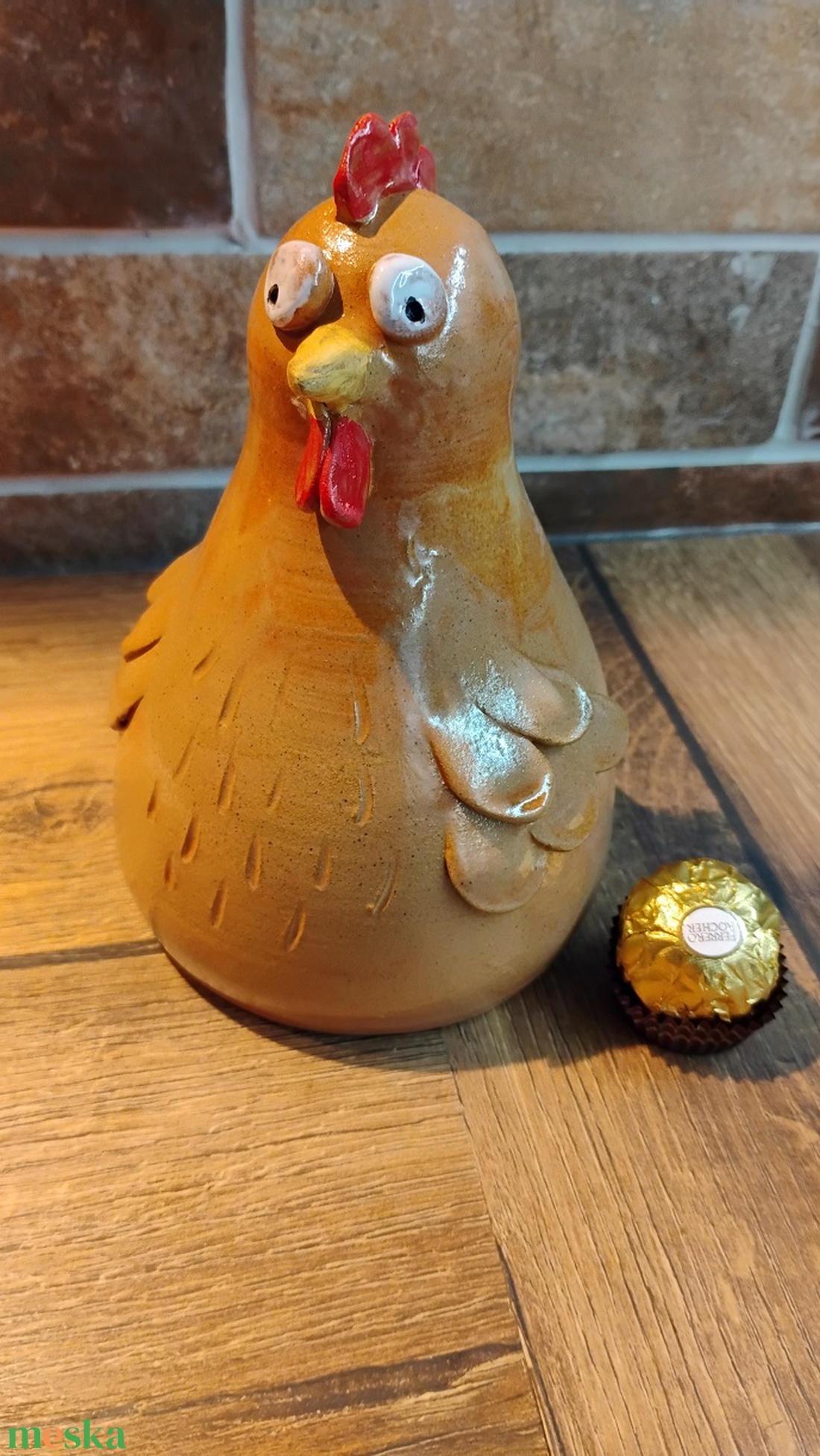 Kerámia tyúk - otthon & életmód - konyhafelszerelés, tálalás - tálalás - kínálótál - Meska.hu