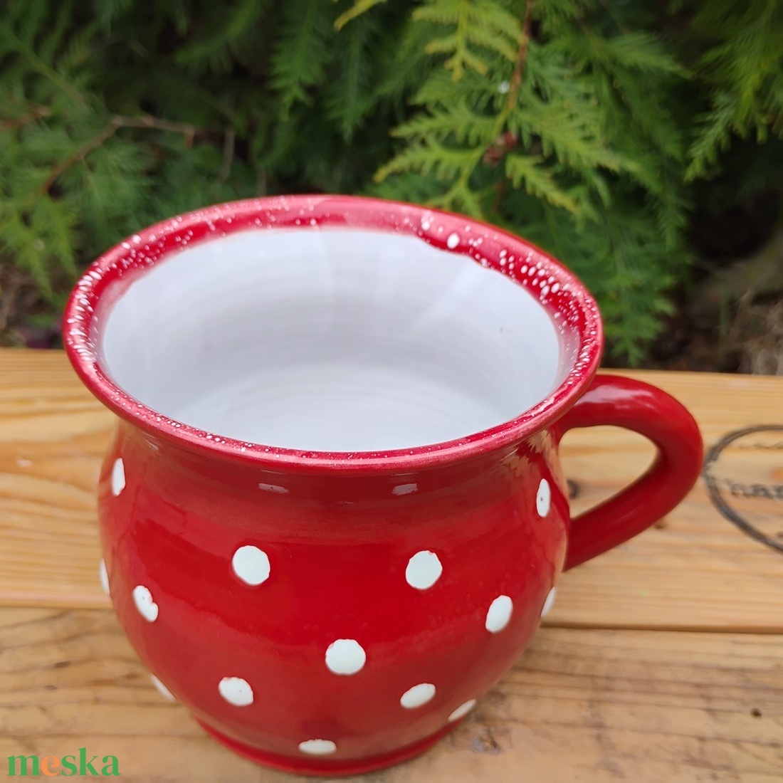 Pöttyös bögre - otthon & életmód - konyhafelszerelés, tálalás - tálalás - bögre & csésze - Meska.hu