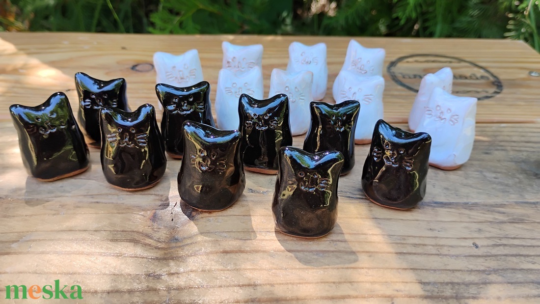 Mini cica figura szett - otthon & életmód - dekoráció - dekoratív figurák és szobrok - Meska.hu