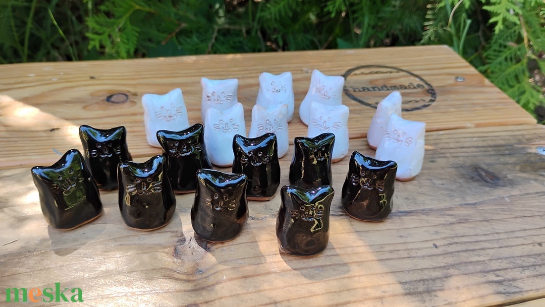 Mini cica figura szett - otthon & életmód - dekoráció - dekoratív figurák és szobrok - Meska.hu