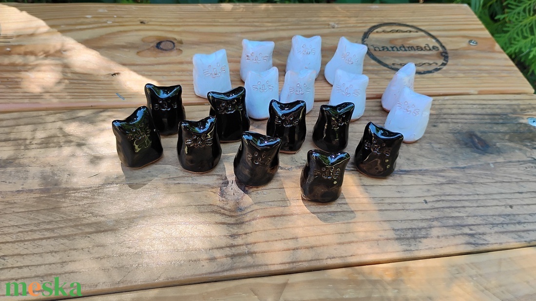 Mini cica figura szett - otthon & életmód - dekoráció - dekoratív figurák és szobrok - Meska.hu