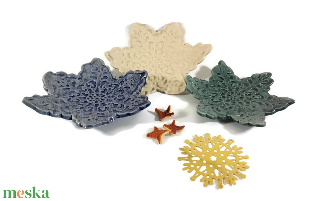 Hópehely mécses tálka - otthon & életmód - gyertya, illat, aroma - mécses és mécsestartó - Meska.hu