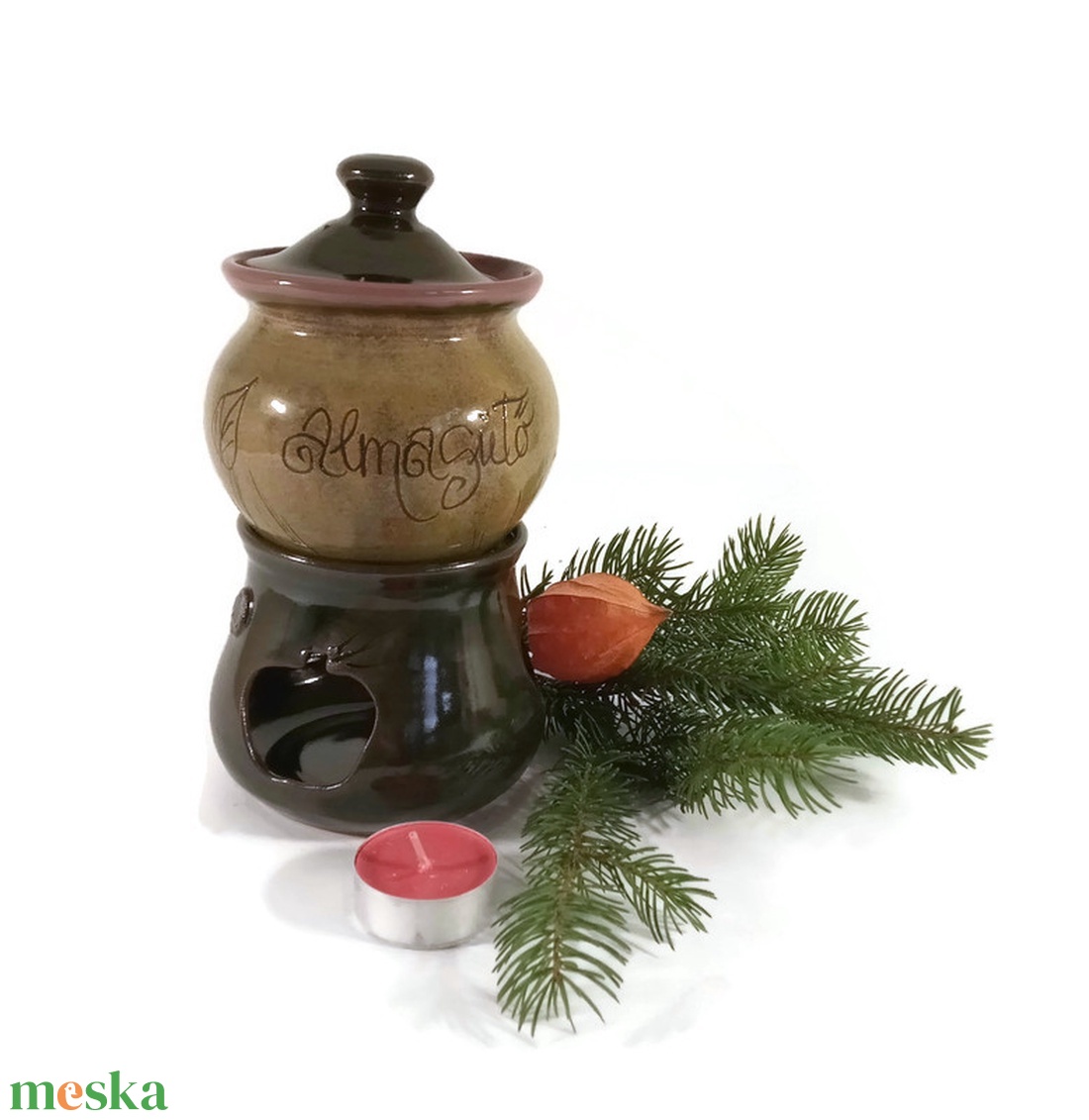 Almasütő - otthon & életmód - konyhafelszerelés, tálalás - konyhai tárolás - méz & vajtartó - Meska.hu