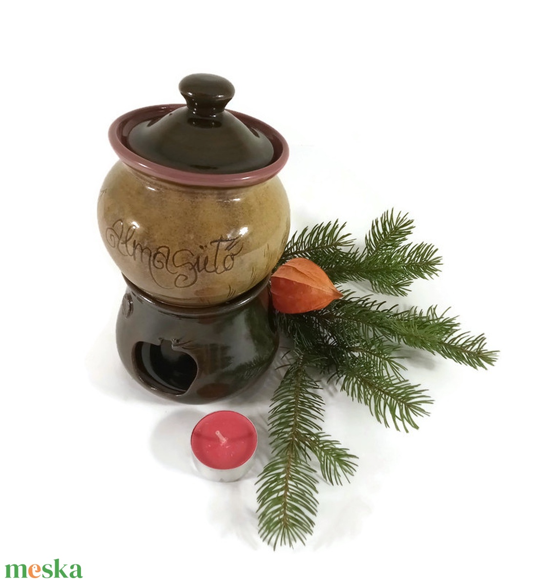 Almasütő - otthon & életmód - konyhafelszerelés, tálalás - konyhai tárolás - méz & vajtartó - Meska.hu