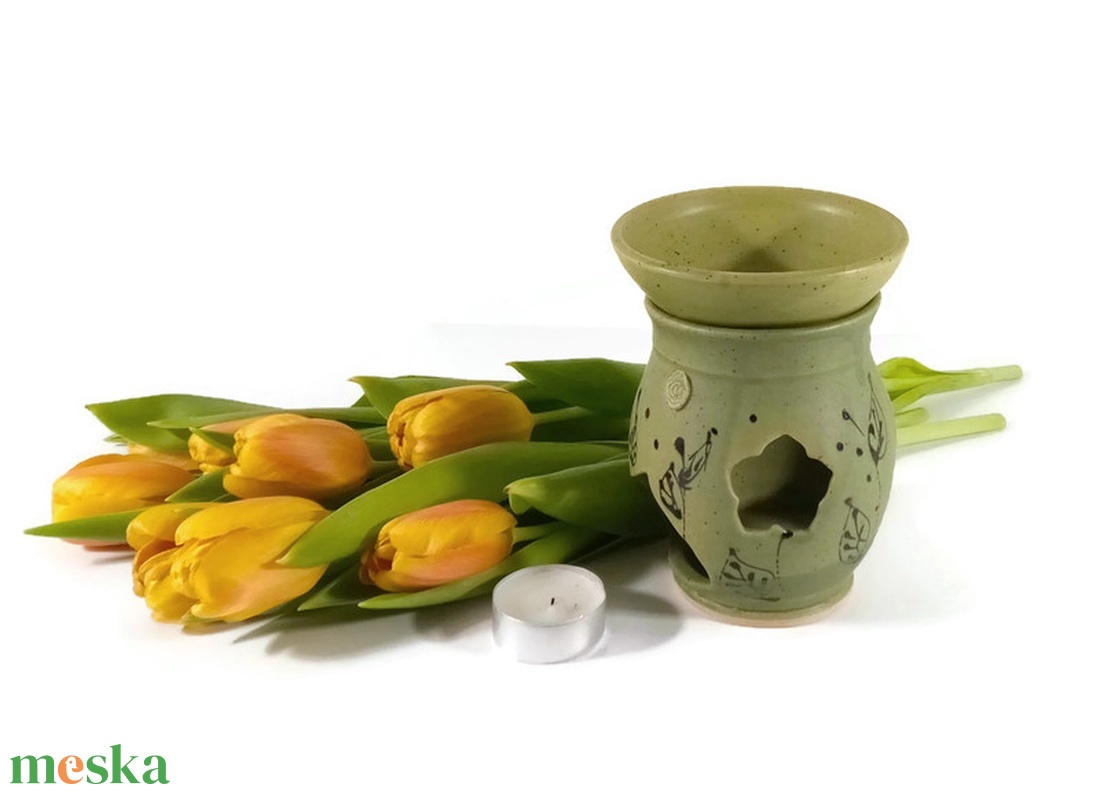 aromalámpa színes tavaszban - otthon & lakás - gyertya, illat, aroma - aromalámpa - Meska.hu