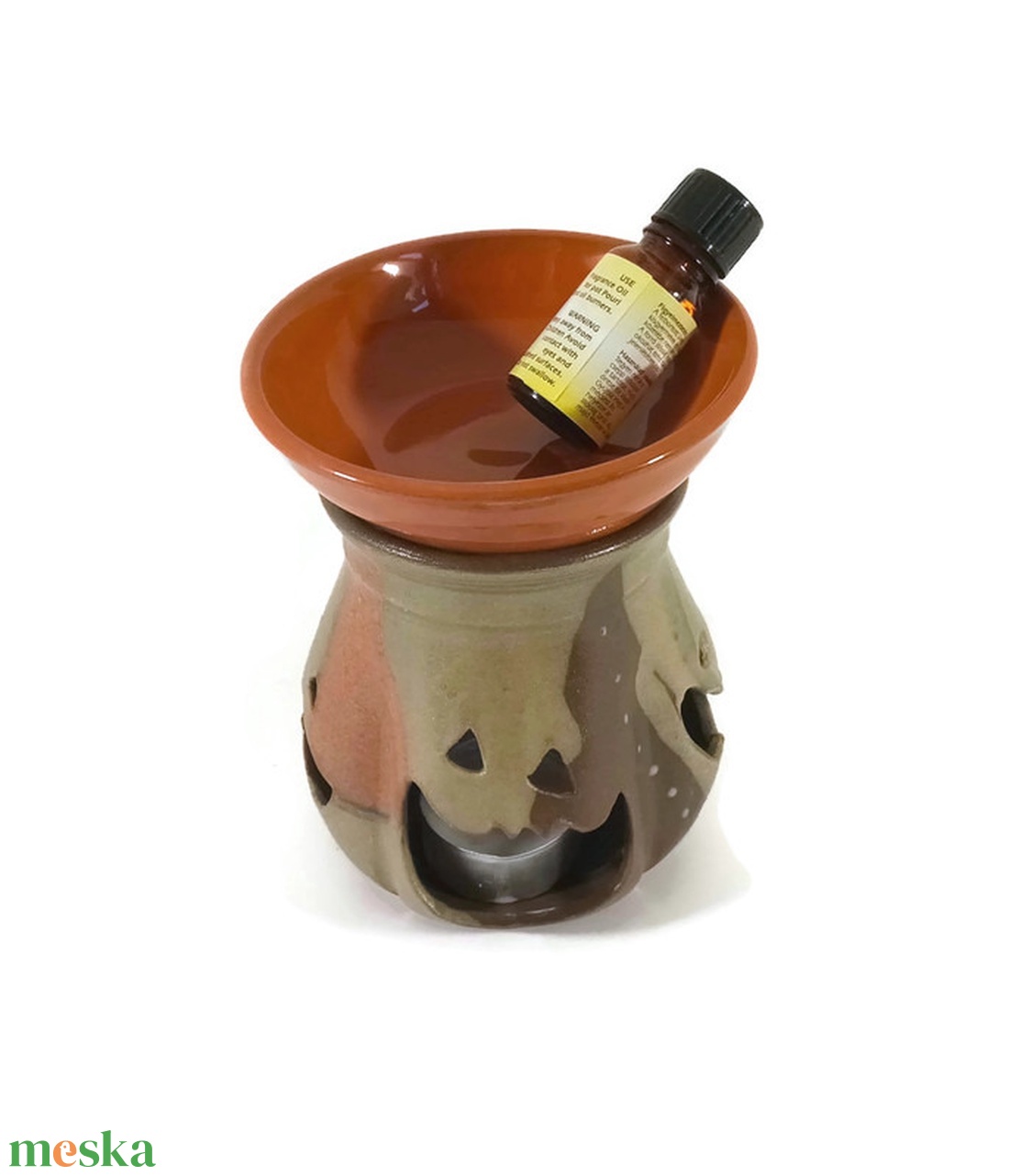 Párologtató, illóolaj aromalámpa őszi díszben - otthon & életmód - gyertya, illat, aroma - aromalámpa - Meska.hu