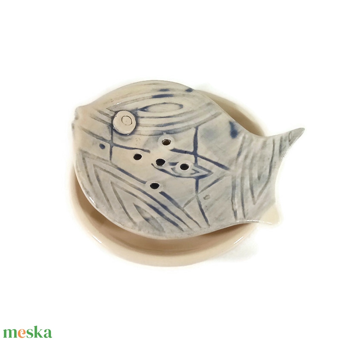 Halas szappantartó  - otthon & életmód - fürdőszoba - szappantartó - Meska.hu