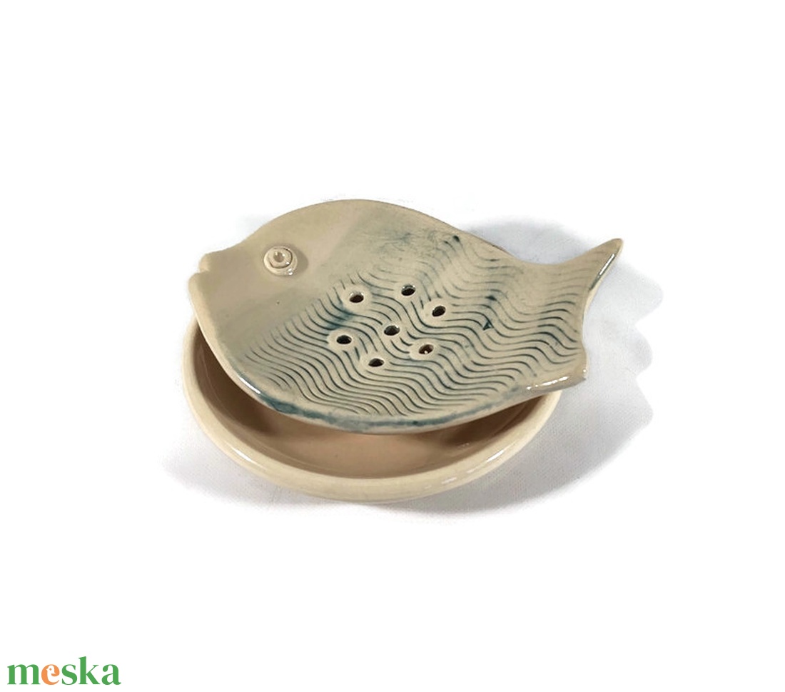 Halas szappantartó  - otthon & életmód - fürdőszoba - szappantartó - Meska.hu