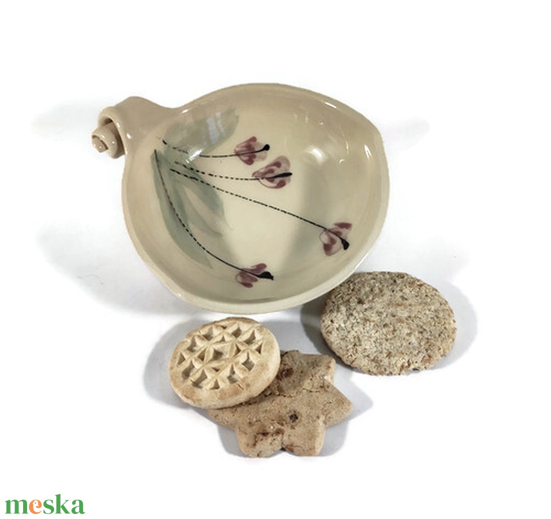 Tálka színes mogyorós-kekszes - esküvő - dekoráció - tálalás - Meska.hu