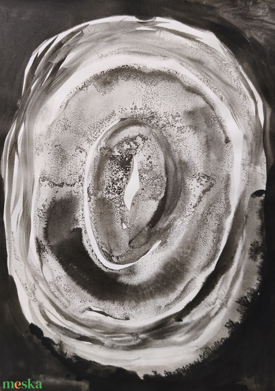 Univerzum - tus festmény - művészet - grafika & illusztráció - tus - Meska.hu