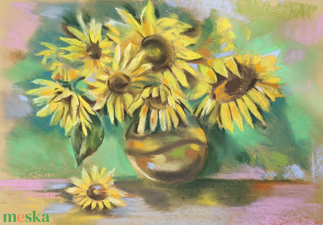 Virágos csendélet - otthon & életmód - dekoráció - kép & falikép - táblakép - Meska.hu