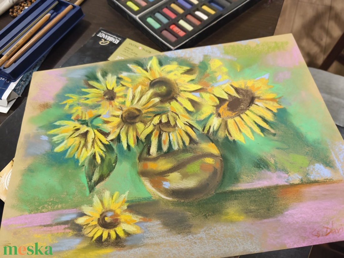 Virágos csendélet - otthon & életmód - dekoráció - kép & falikép - táblakép - Meska.hu