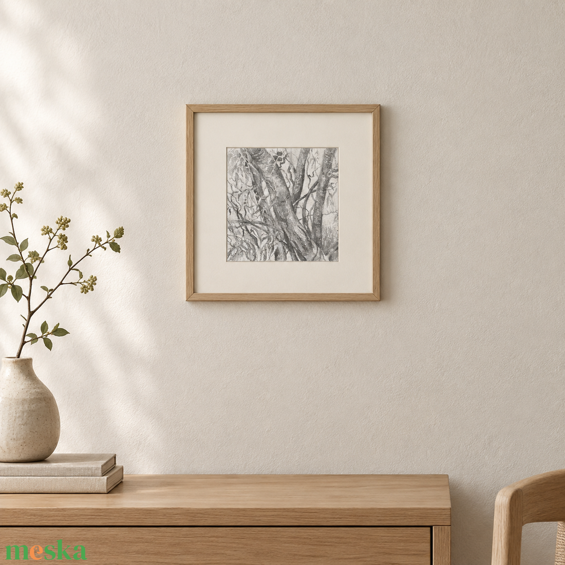 Fűzfa, eredeti rajz - művészet - grafika & illusztráció - ceruzarajz - Meska.hu