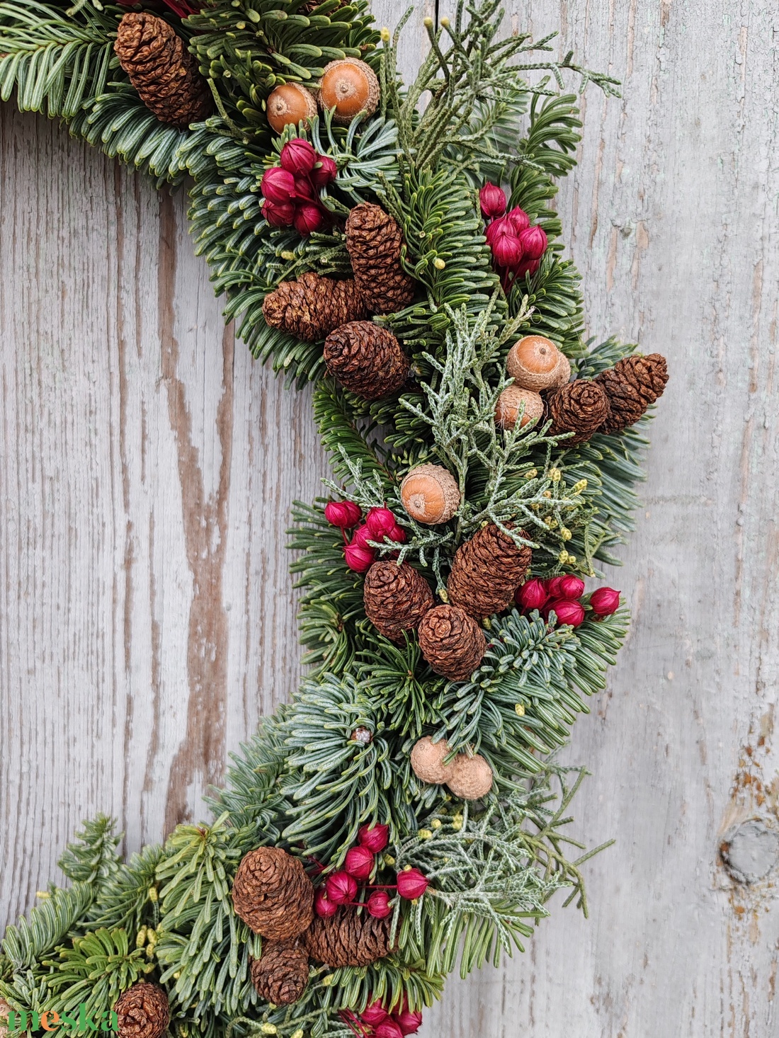 Karácsonyi ajtókopogtató - karácsony - adventi díszek - adventi ajtódísz - Meska.hu