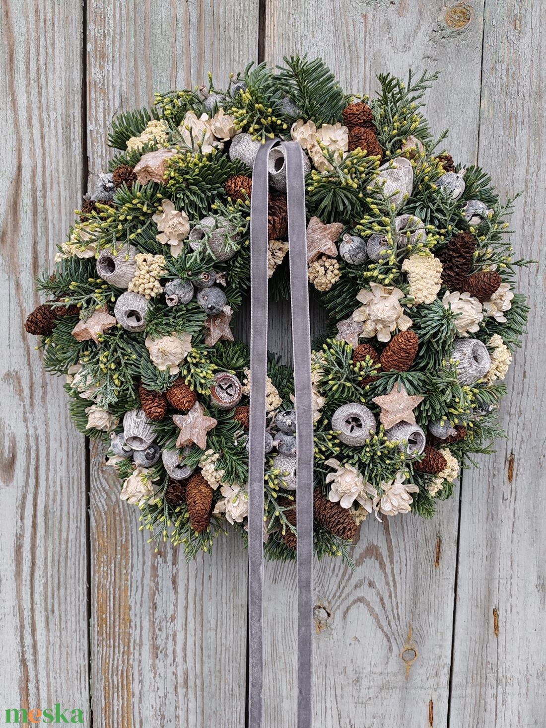 Karácsonyi ajtókopogtató - karácsony - adventi díszek - adventi ajtódísz - Meska.hu