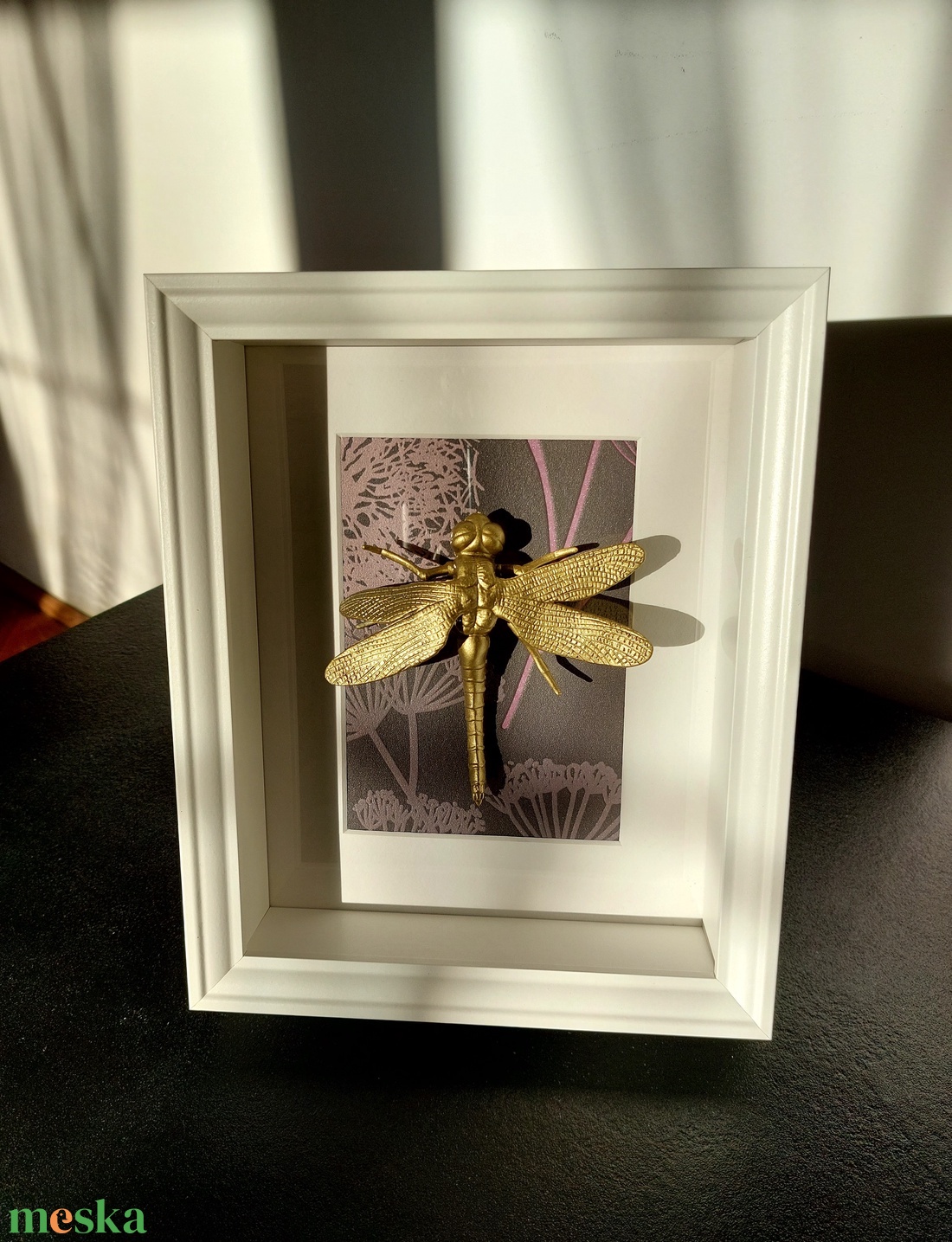 Rovaros dekoráció fali/asztali kép (Szitakötő) 23x28x6 cm - otthon & életmód - dekoráció - kép & falikép - 3d képek - Meska.hu Rovaros dekoráció fali/asztali kép (Szitakötő) 23x28x6 cm - otthon & életmód - dekoráció - kép & falikép - 3d képek - Meska.hu