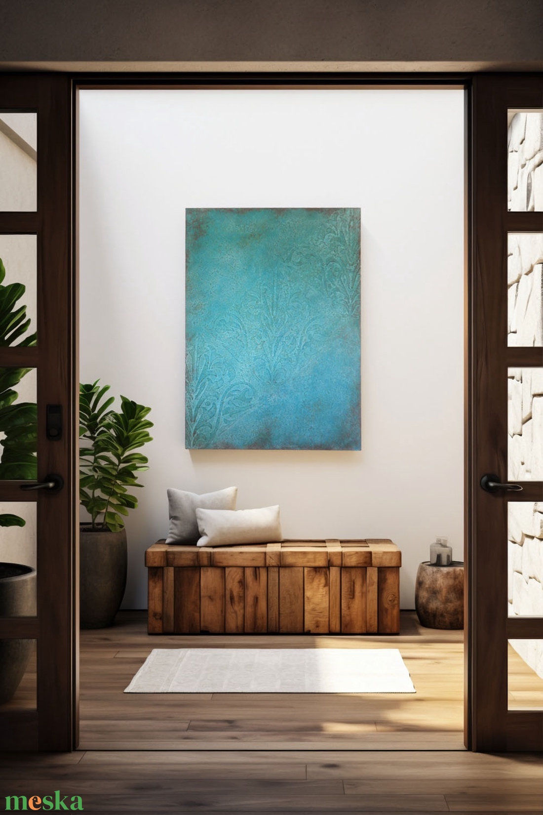 Idill című falikép - művészet - festmény - festmény vegyes technika - Meska.hu