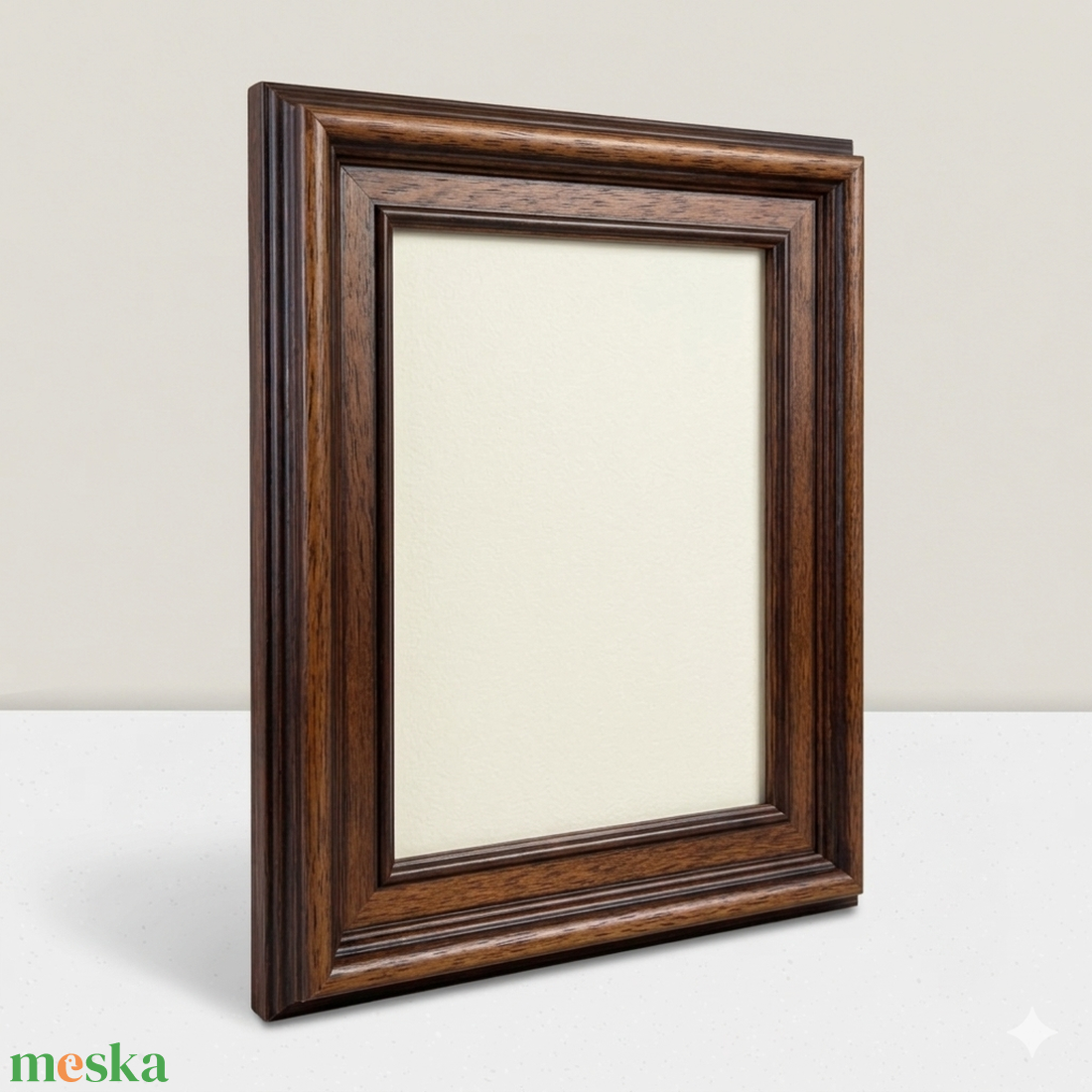 Klasszikus sötétbarna fa képkeret - otthon & életmód - dekoráció - kép & falikép - képkeret - Meska.hu