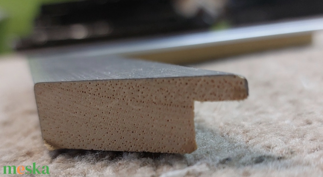 Modern Minimal�3 cm széles ezüst fa képkeret - otthon & életmód - dekoráció - kép & falikép - képkeret - Meska.hu