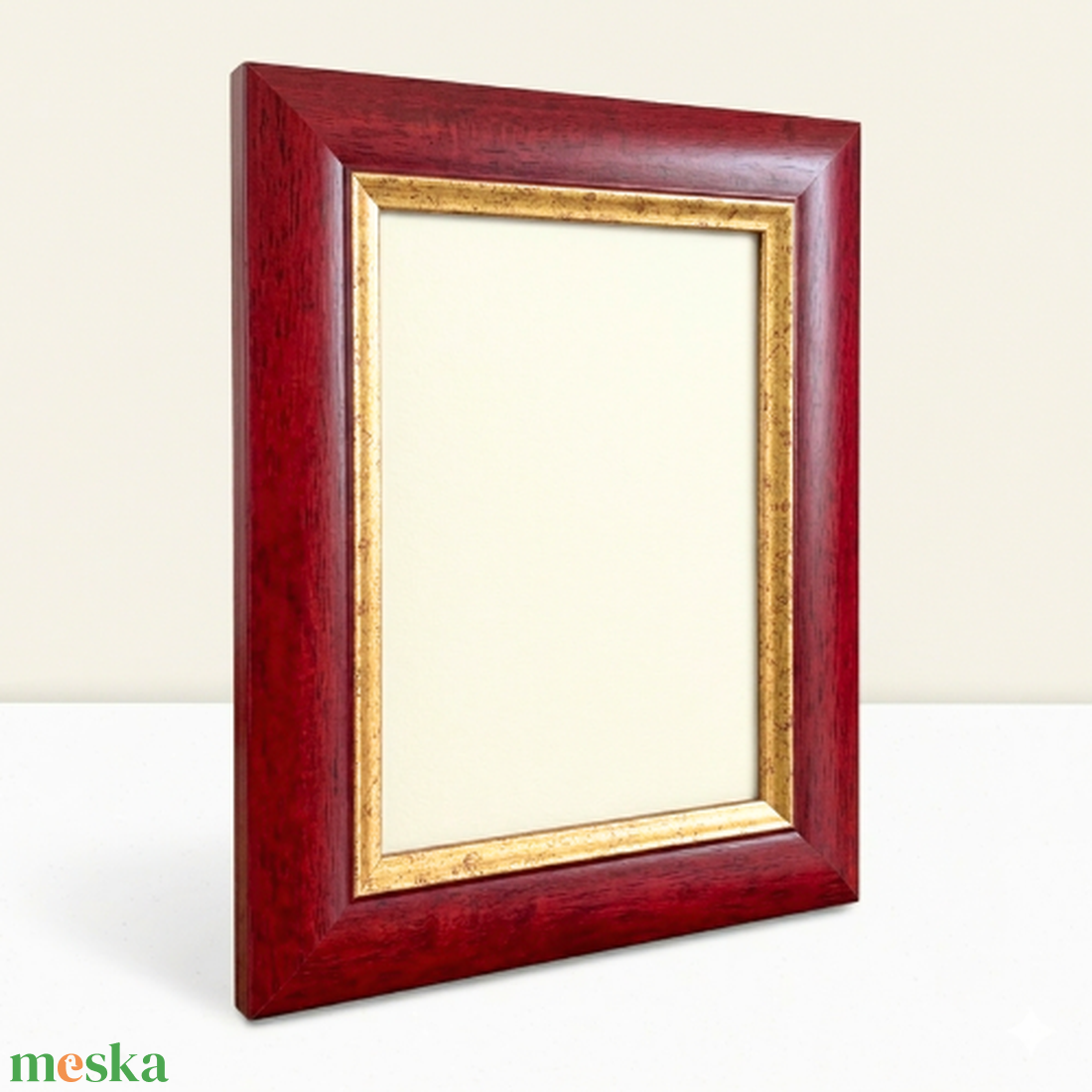 Bordó Elegancia � Antikolt arany díszítésű, 3,9 cm széles fa képkeret - otthon & életmód - dekoráció - kép & falikép - képkeret - Meska.hu