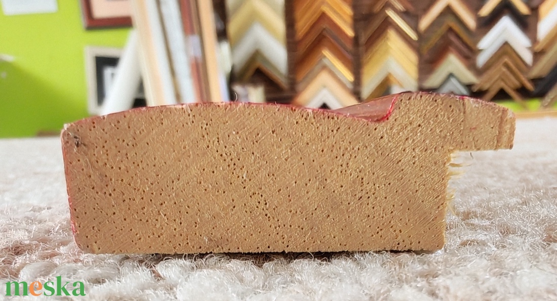 Bordó Elegancia � Antikolt arany díszítésű, 3,9 cm széles fa képkeret - otthon & életmód - dekoráció - kép & falikép - képkeret - Meska.hu