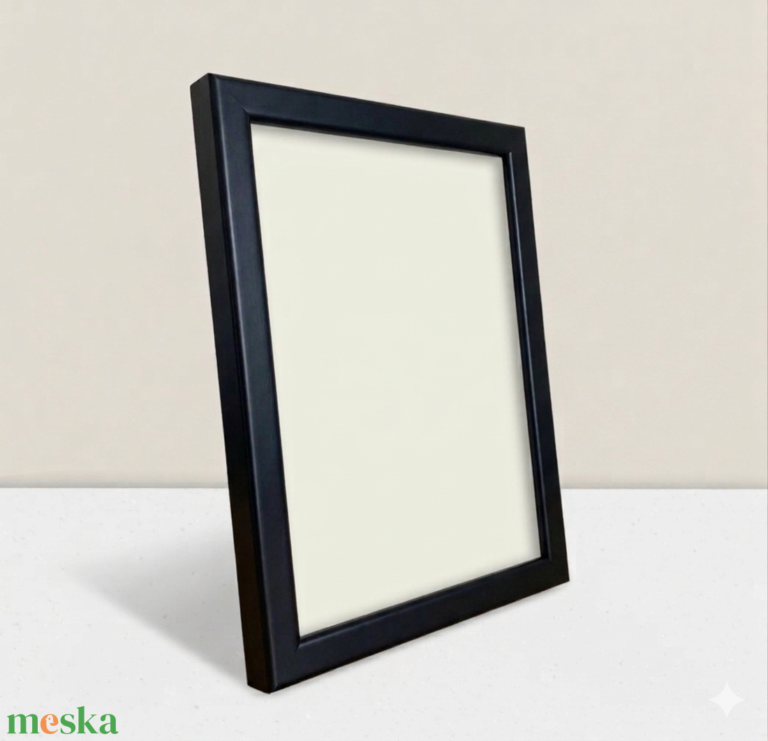 Vékony Matt Profil-Matt fekete képkeret, 1.4 cm-es vékony profil - otthon & életmód - dekoráció - kép & falikép - képkeret - Meska.hu