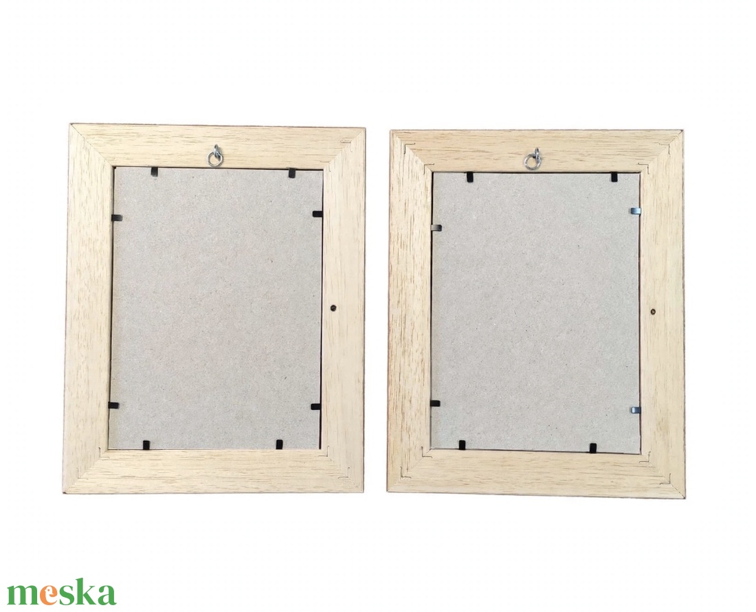 Elegáns vörösesbarna fa képkeret szett � 2 db - otthon & életmód - dekoráció - kép & falikép - képkeret - Meska.hu