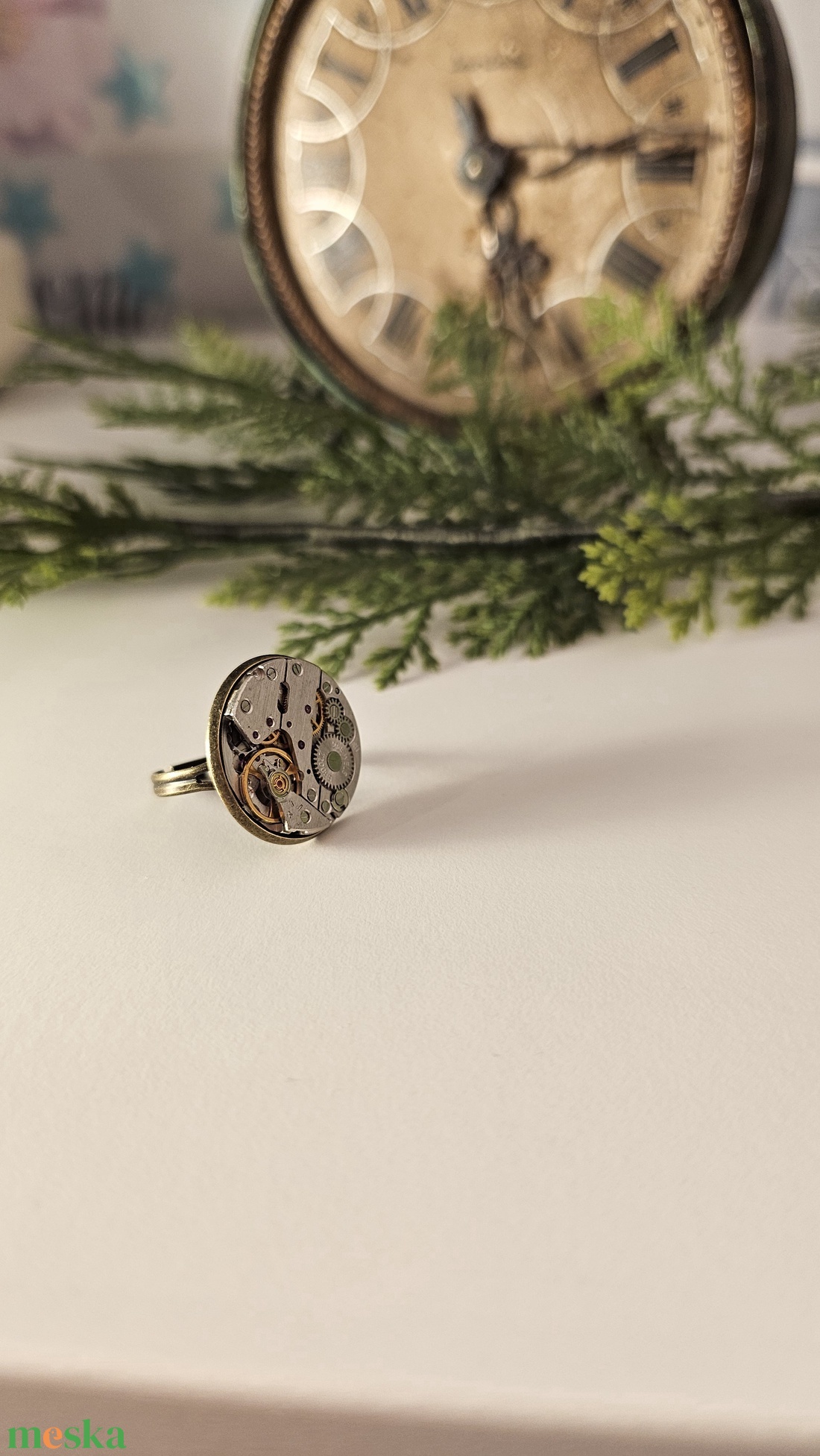 Steampunk stílusú gyűrű  - ékszer - gyűrű - kerek gyűrű - Meska.hu