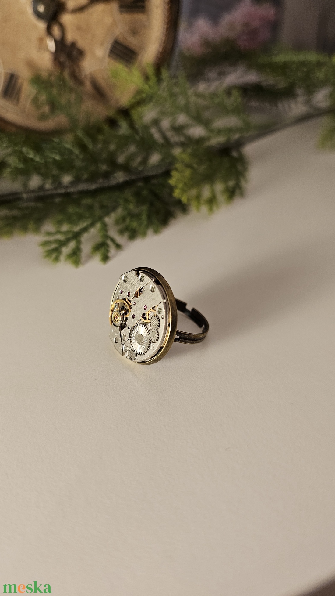 Steampunk stílusú gyűrű  - ékszer - gyűrű - kerek gyűrű - Meska.hu