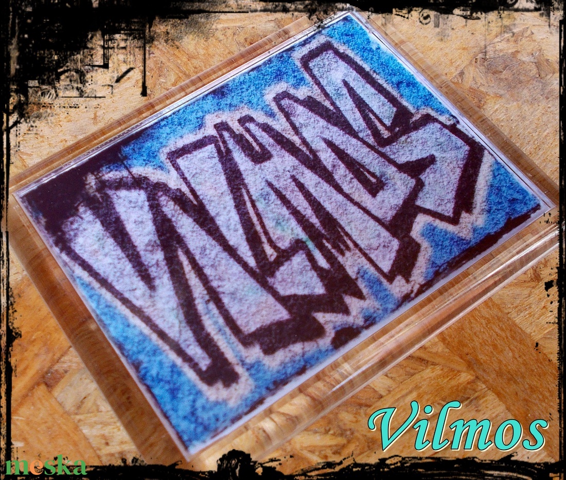 Graffitis neves hűtőmágnes-Vilmos - otthon & életmód - konyhafelszerelés, tálalás - konyhai dekoráció - hűtőmágnes - Meska.hu Graffitis neves hűtőmágnes-Vilmos - otthon & életmód - konyhafelszerelés, tálalás - konyhai dekoráció - hűtőmágnes - Meska.hu