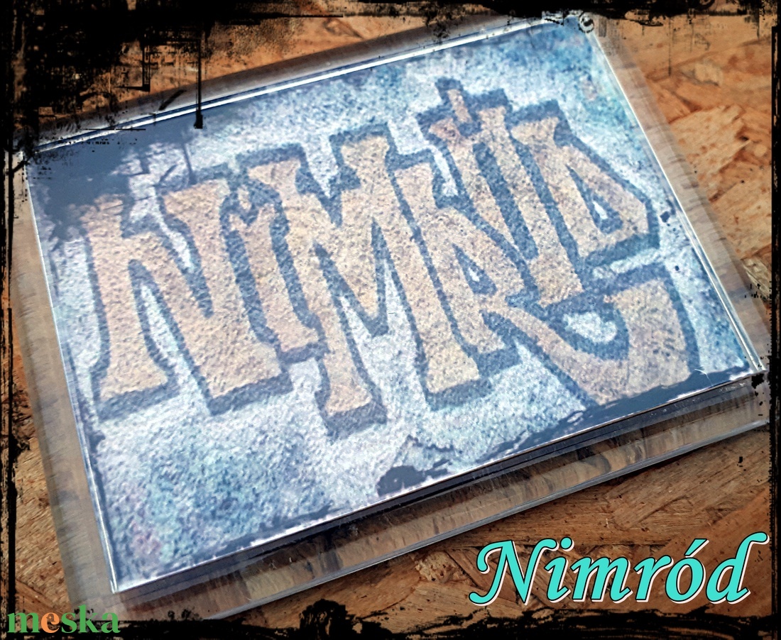 Neves graffitis hűtőmágnes-Nimród - otthon & életmód - konyhafelszerelés, tálalás - konyhai dekoráció - hűtőmágnes - Meska.hu