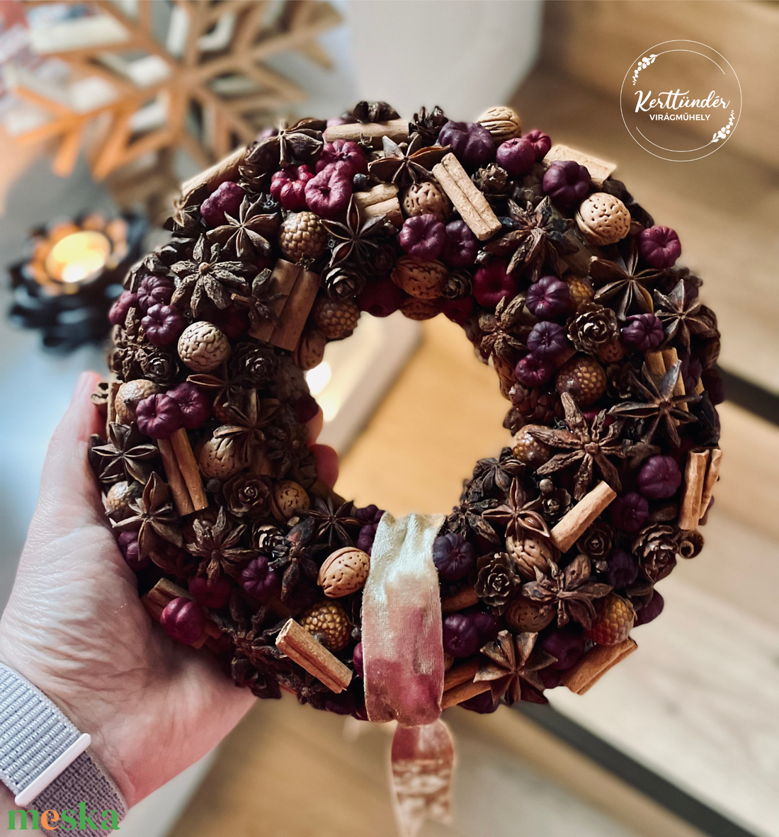 �Mézeskalács fűszer ajtódísz� - otthon & életmód - dekoráció - ajtó- és ablak dekoráció - ajtódísz & kopogtató - Meska.hu