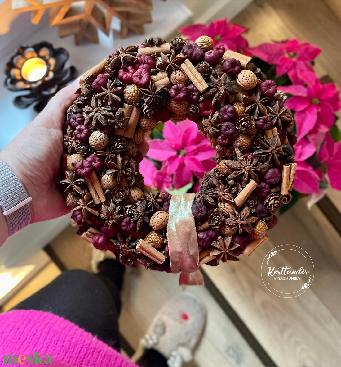 �Mézeskalács fűszer ajtódísz� - otthon & életmód - dekoráció - ajtó- és ablak dekoráció - ajtódísz & kopogtató - Meska.hu