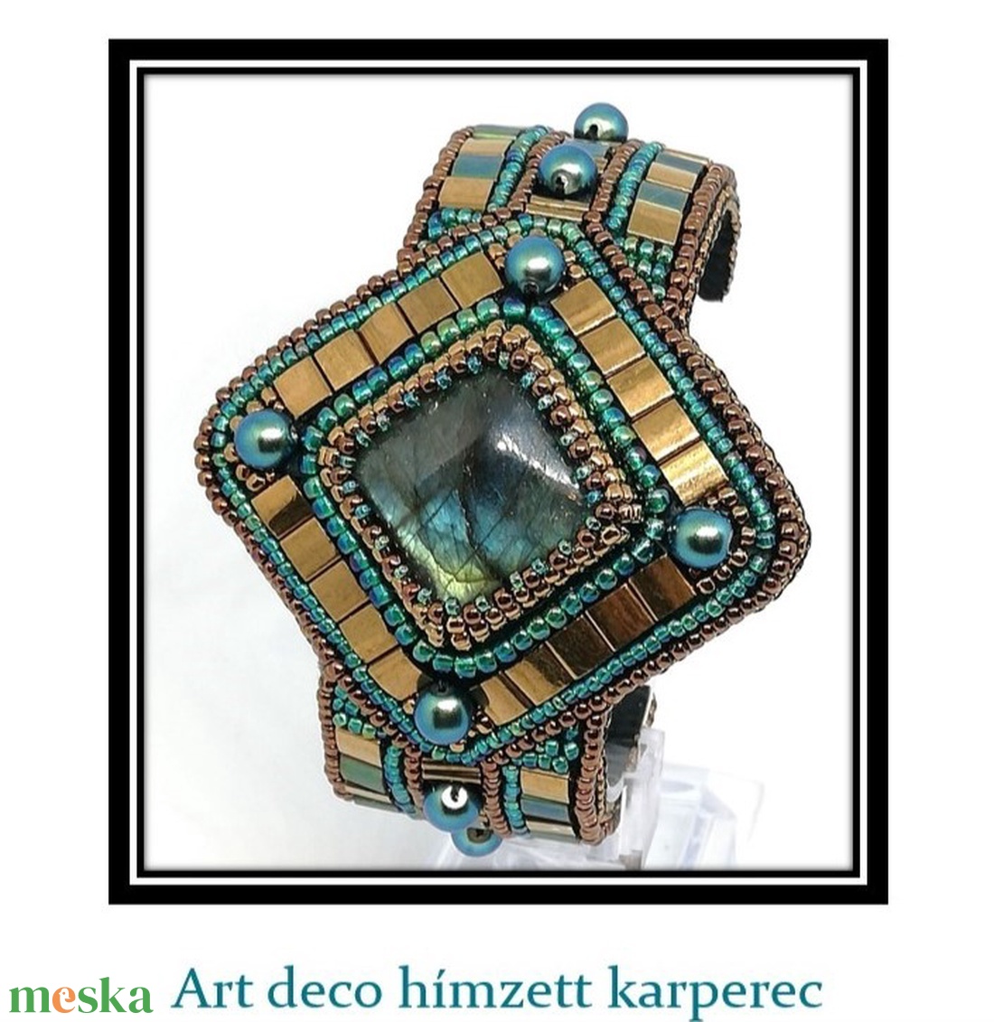DIY-KIT gyöngyhímző csomag, art deco karperec - diy (csináld magad) - fűzésminták - Meska.hu DIY-KIT gyöngyhímző csomag, art deco karperec - diy (csináld magad) - fűzésminták - Meska.hu
