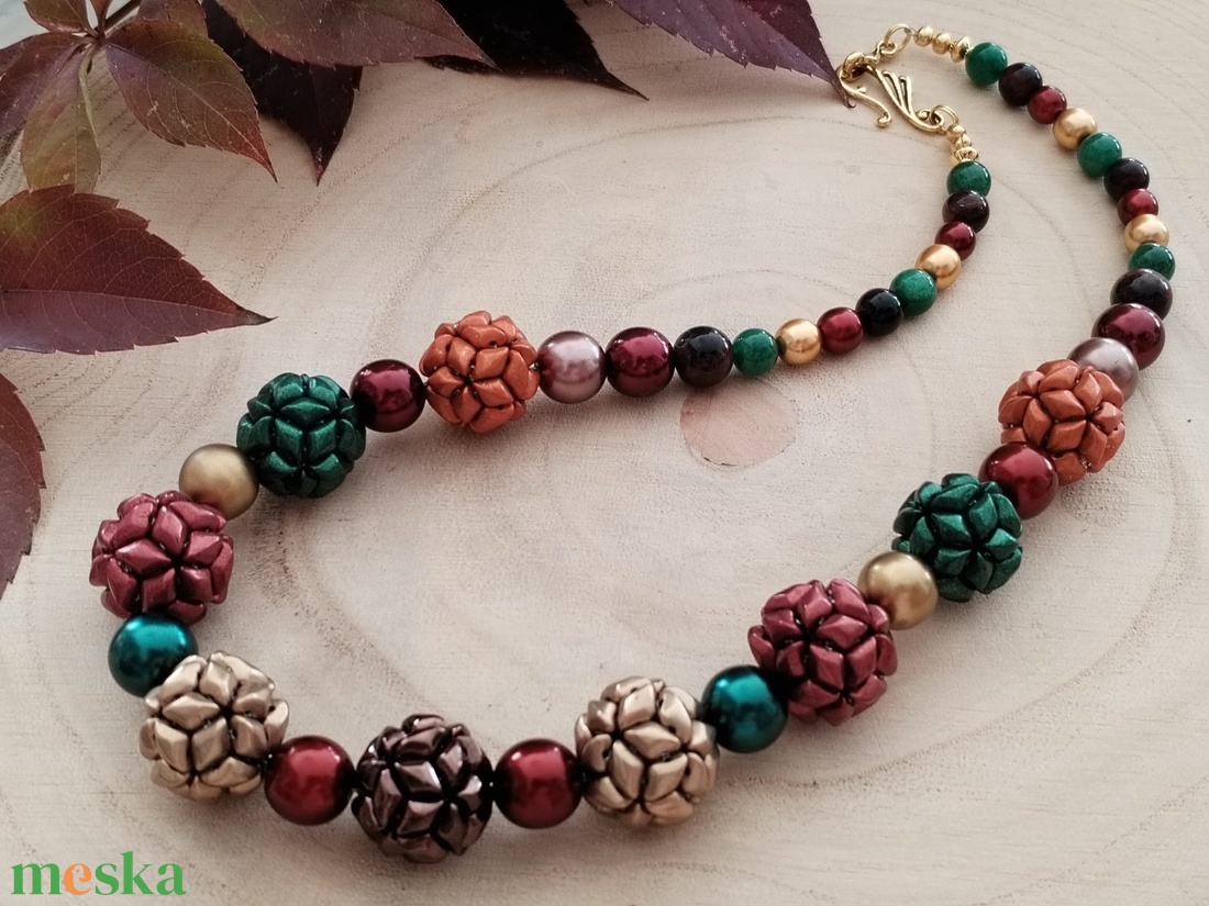 Őszi bogyós nyaklánc  - ékszer - nyaklánc - bogyós nyaklánc - Meska.hu Őszi bogyós nyaklánc  - ékszer - nyaklánc - bogyós nyaklánc - Meska.hu