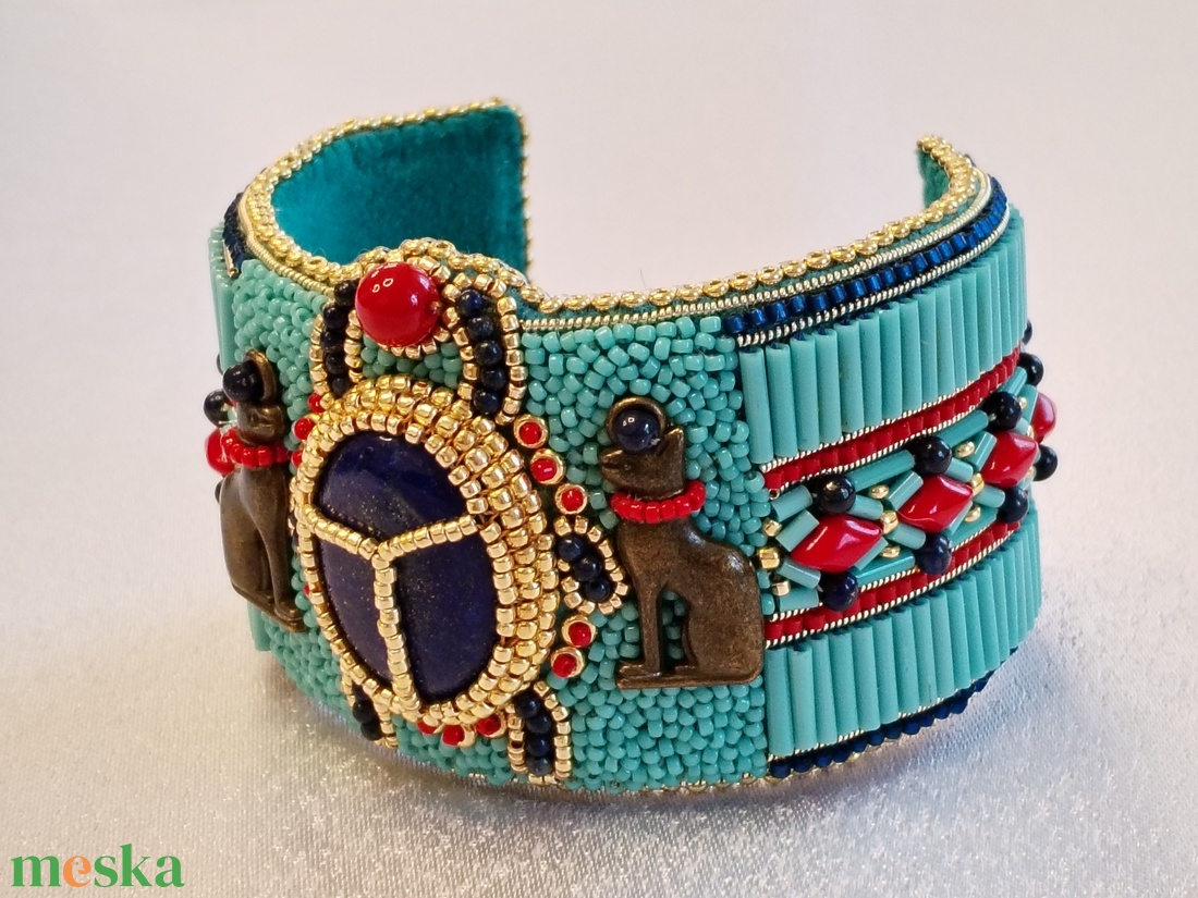Egyiptomi stílusú karperec - ékszer - karkötő - karperec - Meska.hu Egyiptomi stílusú karperec - ékszer - karkötő - karperec - Meska.hu