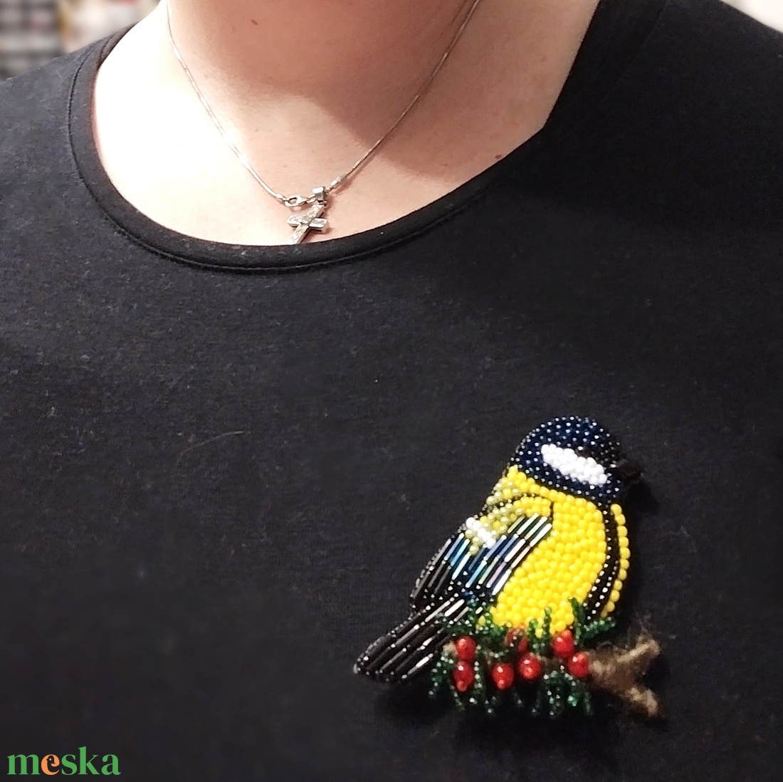 Cinke bross - ékszer - kitűző és bross - kitűző - Meska.hu Cinke bross - ékszer - kitűző és bross - kitűző - Meska.hu