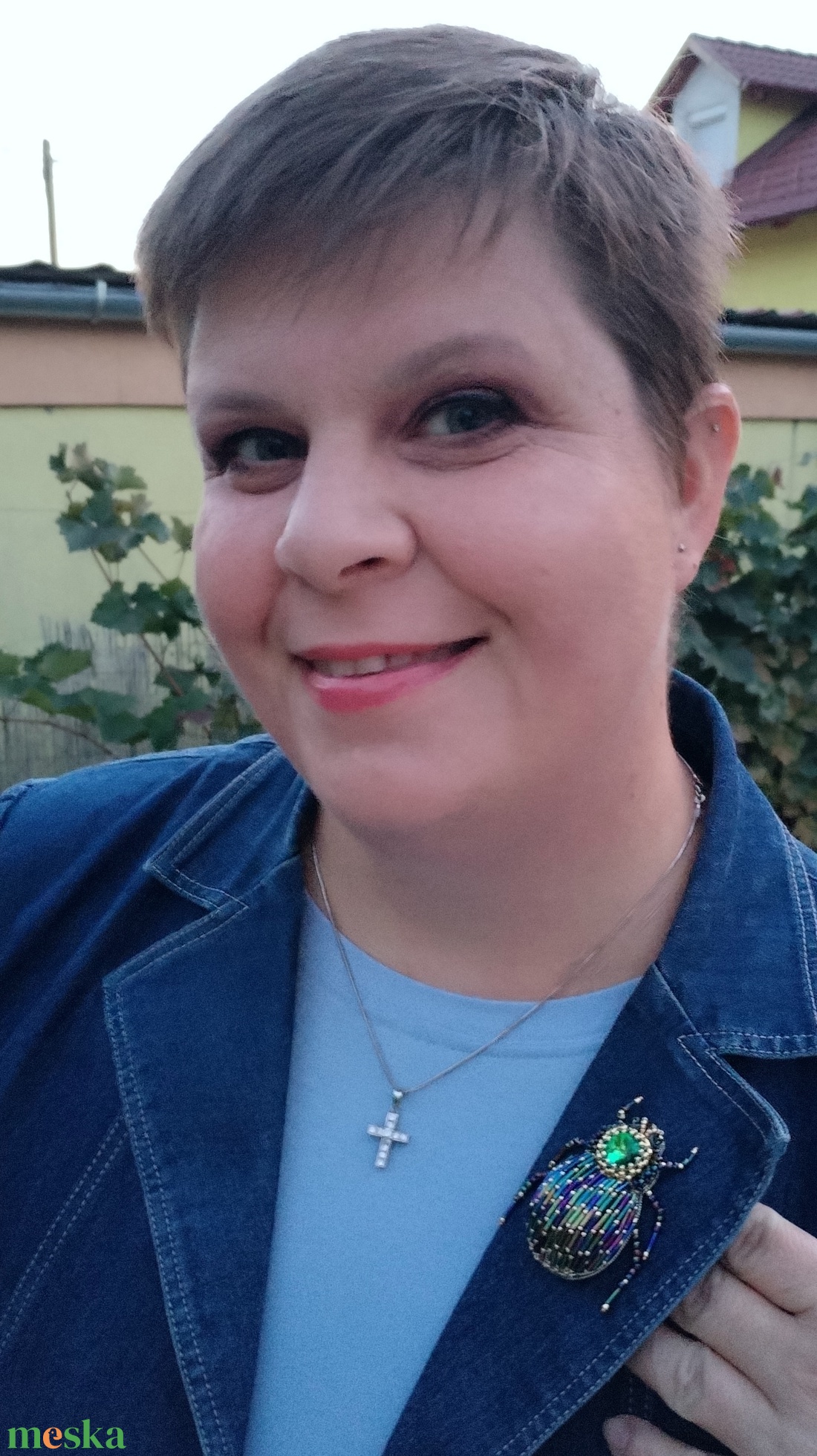 Skarabeusz brosst  - ékszer - kitűző és bross - Meska.hu