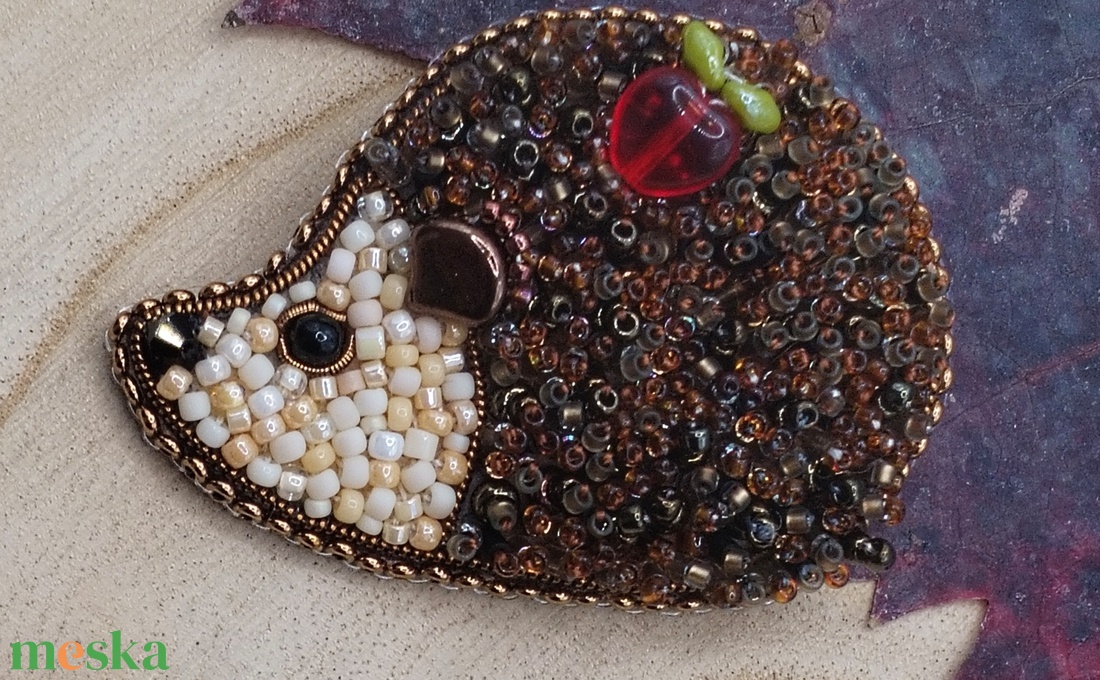 Sün Balázs bross - ékszer - kitűző és bross - Meska.hu