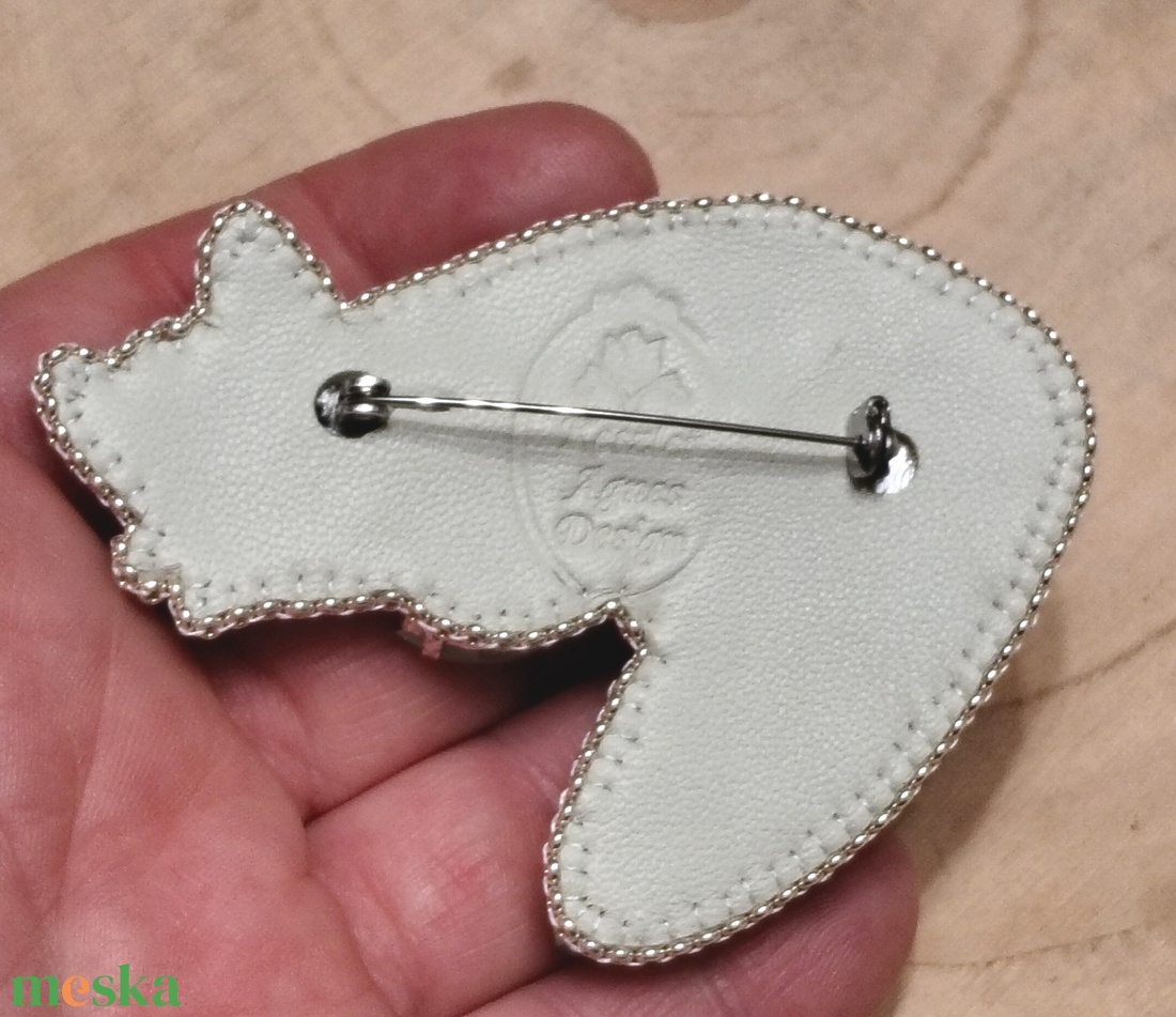 Róka bross - ékszer - kitűző és bross - Meska.hu