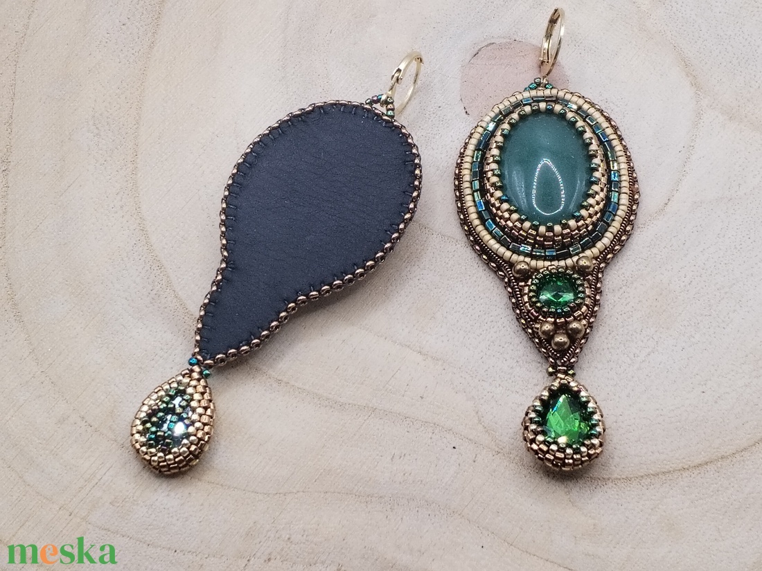 Az erdő mélyén fülbevaló  - ékszer - fülbevaló - lógó fülbevaló - Meska.hu