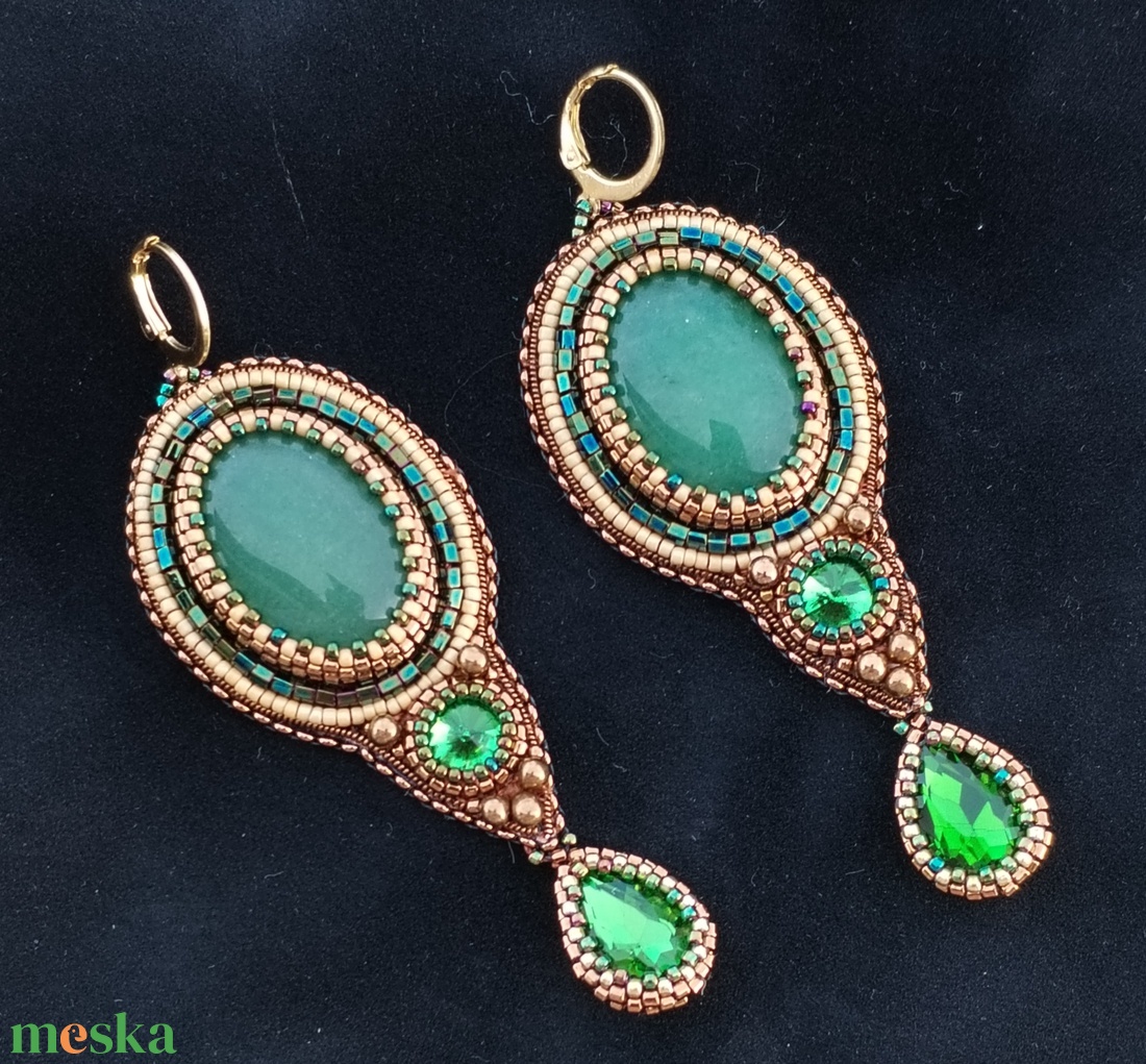 Az erdő mélyén fülbevaló  - ékszer - fülbevaló - lógó fülbevaló - Meska.hu